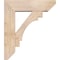 Ekena Millwork Merced Slat Smooth Bracket w/ Offset Brace, Douglas Fir, 7 1/2"W x 26"D x 30"H BKT0806X26X30MRC06SDF - alternate 4
